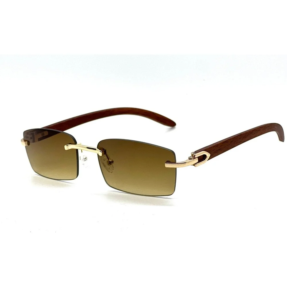 Men Sunglasses Brown Gradient Lens Fashion Eyewear Street Wear Cholo‎ Gangster